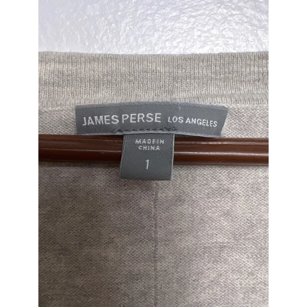 James Perse Women's 3/4 Sleeve Casual Pullover Terry Sweatshirt Dress 2 S Gray‎